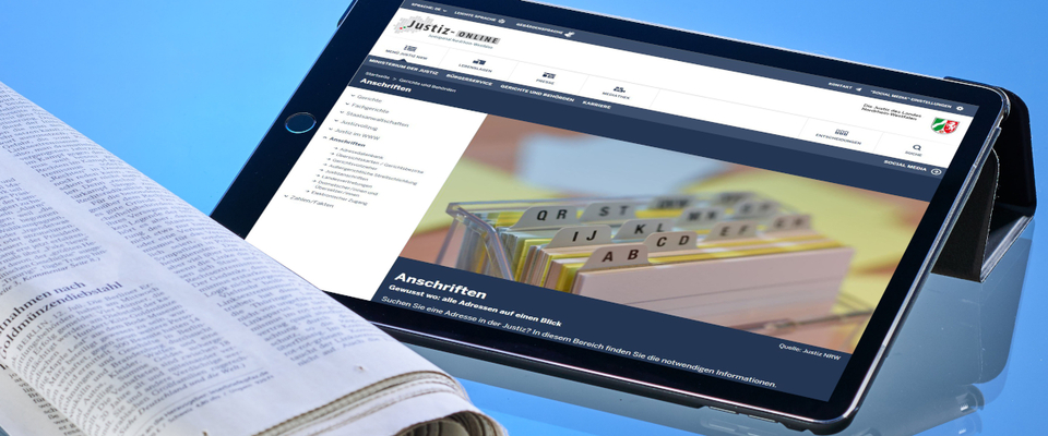 Zeitung und Tablet